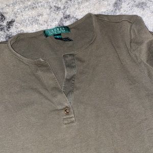 Ralph Lauren Olive Green Top